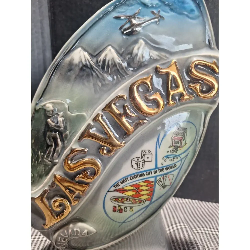 1968 Jim Beam Las Vegas Decanter Regal China No 129 Hoover Dam Empty Near Mint